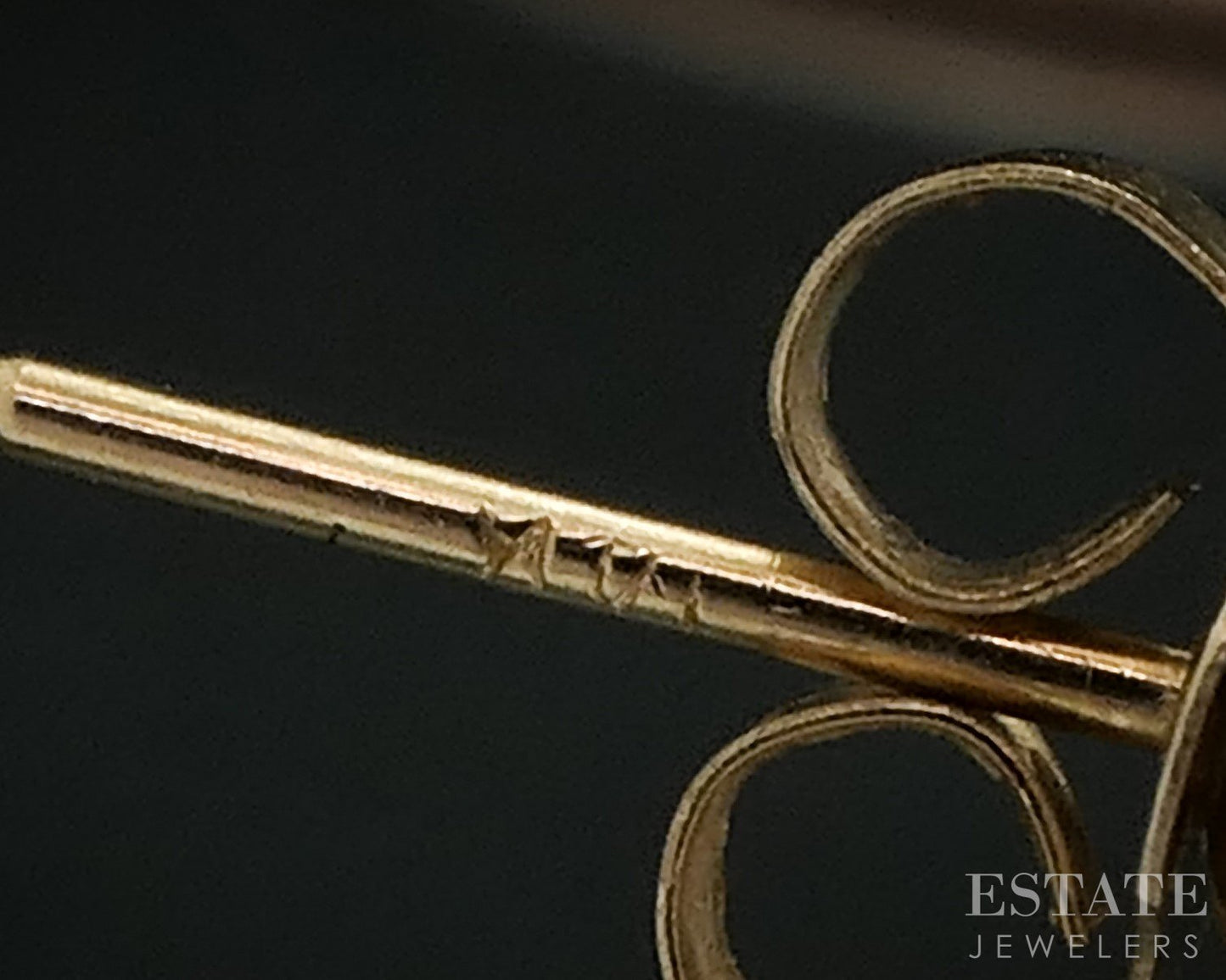 14k Yellow Gold 5.3mm Cultured Pearl Stud Ladies Earrings i18221b