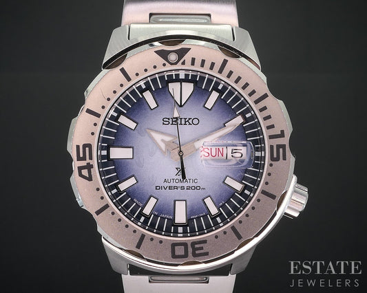 Seiko Prospex SRPG57 Blue Monster Antarctica Automatic Divers Mens Watch i18293