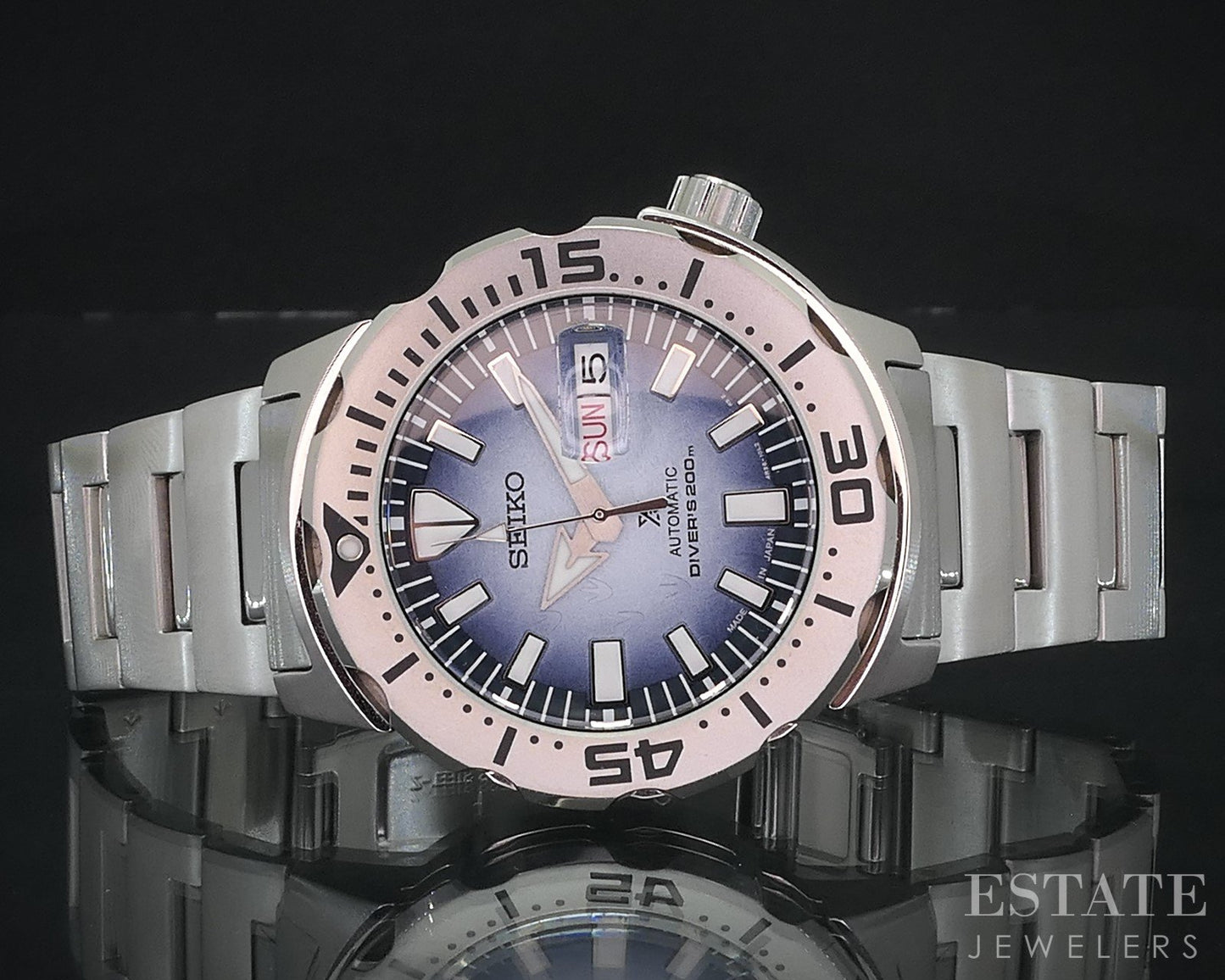 Seiko Prospex SRPG57 Blue Monster Antarctica Automatic Divers Mens Watch i18293