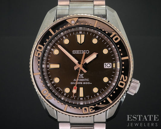 Seiko Prospex SBDC150 Brown Automatic Divers Stainless Mens Watch i18294