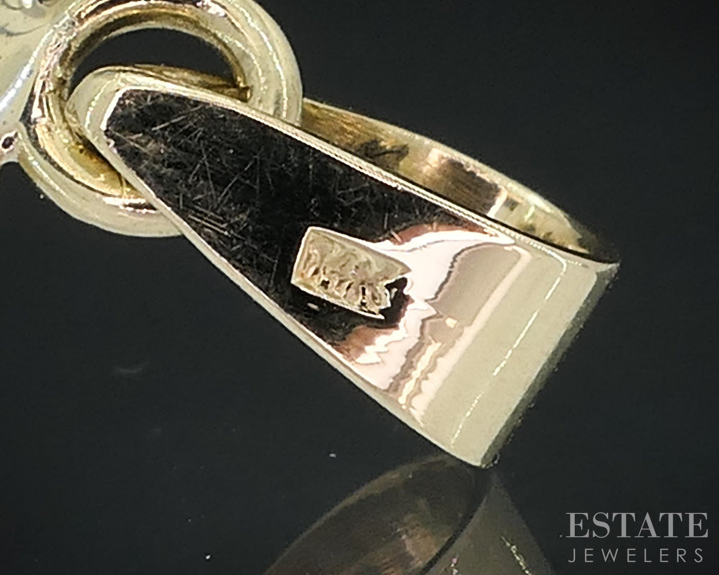 Vintage 14k Yellow Gold Natural Boulder Opal Ladies Pendant 3.5g i18322b