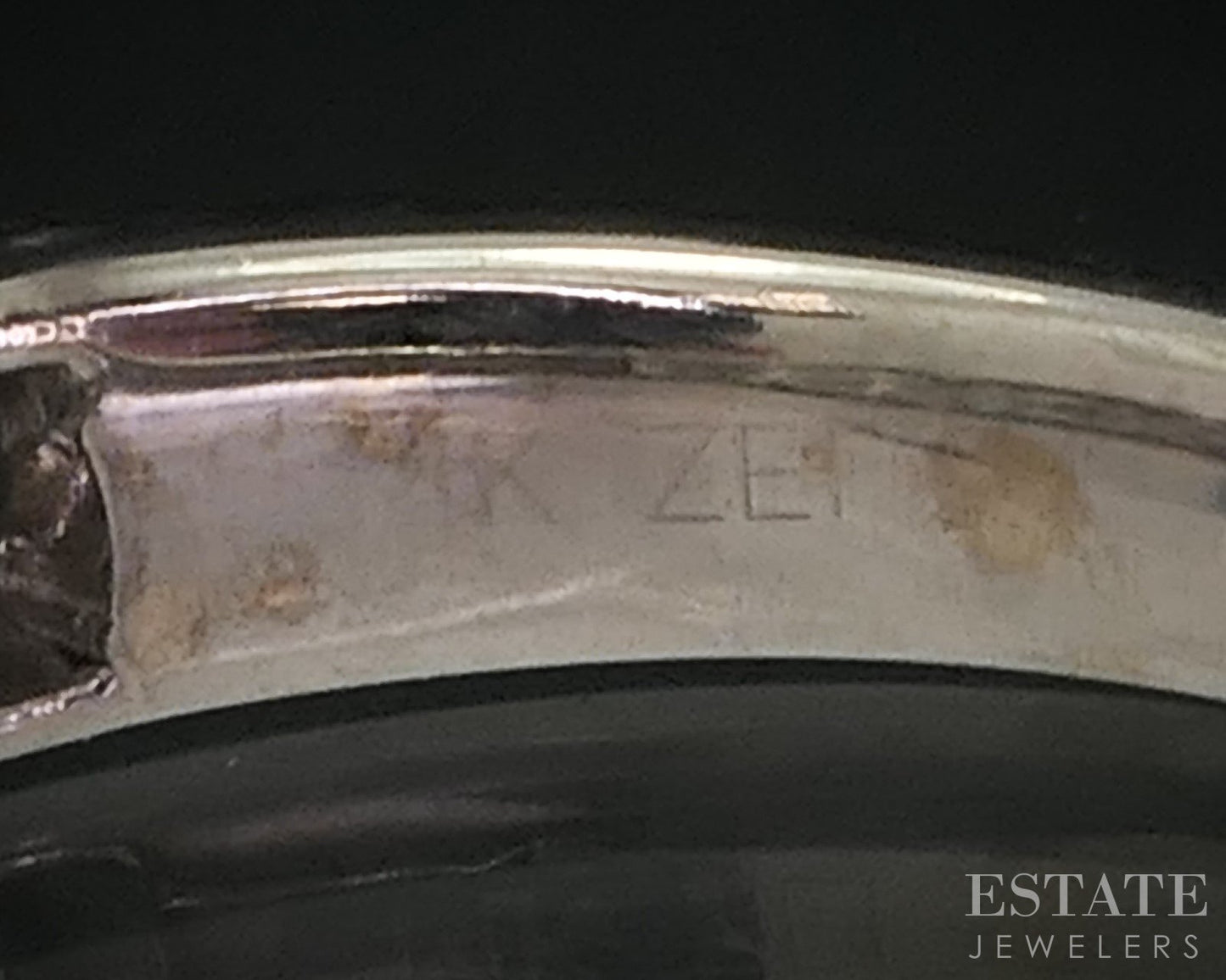 14k White Gold Princess Natural .60ctw Diamond Ladies Wedding Band 3.6g i18461