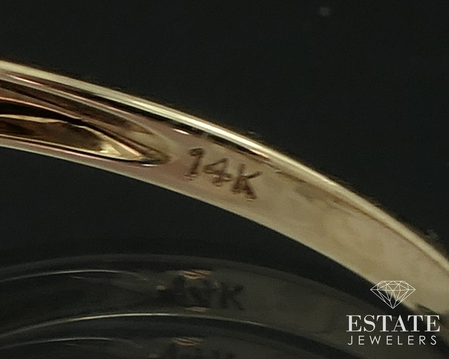 14k Yellow Gold Natural Mystic Topaz & Diamond Ladies Ring 2.4g i18502b