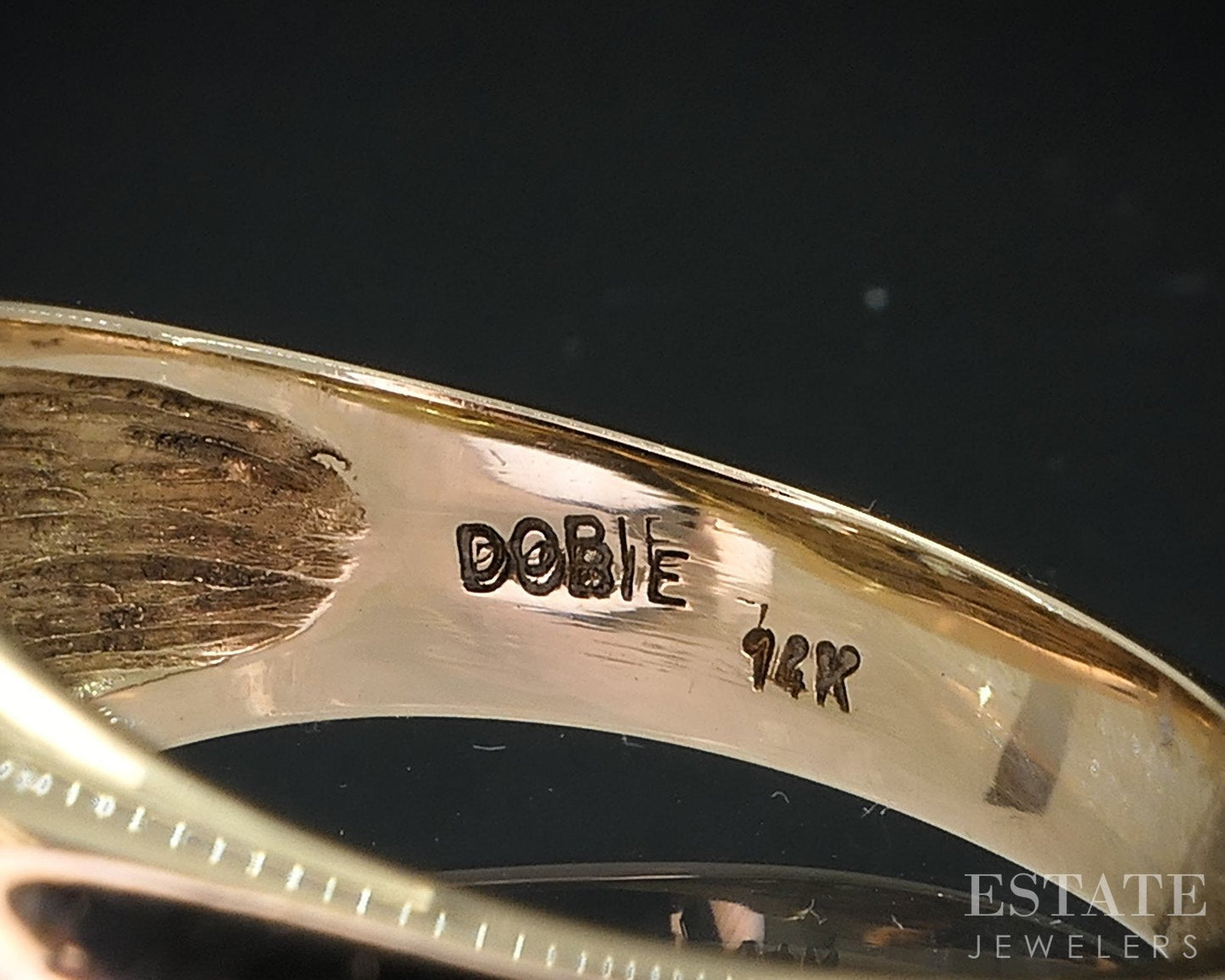 Vintage 14k Yellow Gold Natural 1.10ctw Diamond Mens Band Ring 10.6g i18556