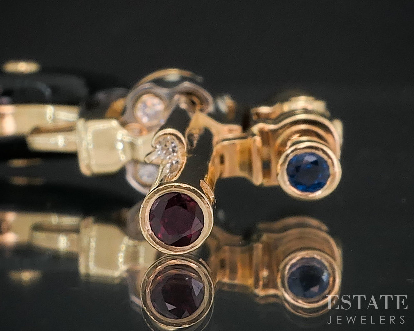 18k Two Tone Gold Dimensional Revolver Pistol Movable Charm Pendant 43.6g i18540