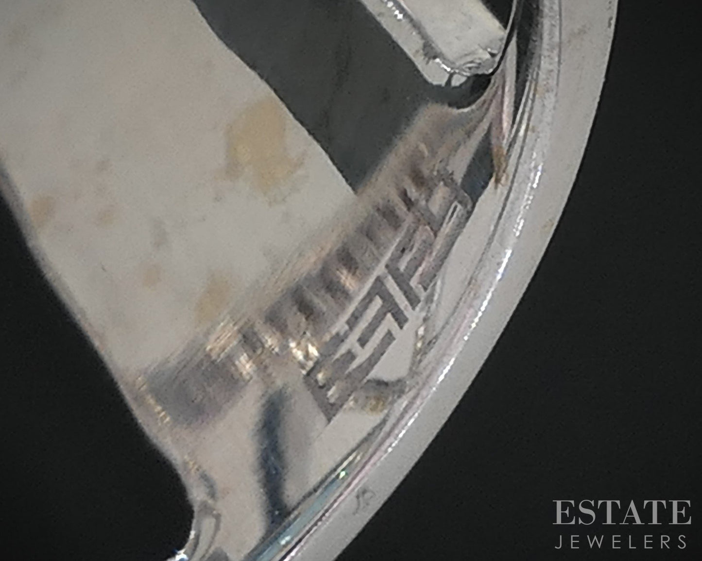 14k White Gold EFFY Oval Natural Blue Topaz & Diamond Ladies Ring 9.1g i18541