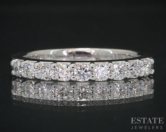 Platinum Round Natural .30ctw Diamond Ladies Wedding Band 5.1g i18577