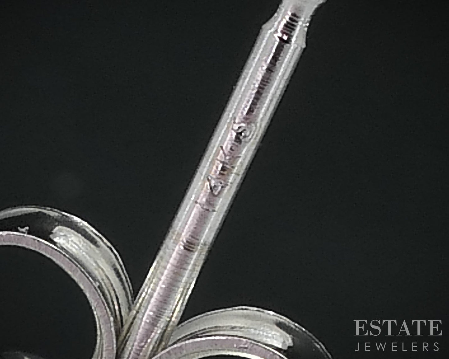 14k White Gold Round Natural .71ctw Diamond Martini Stud Earrings i18583