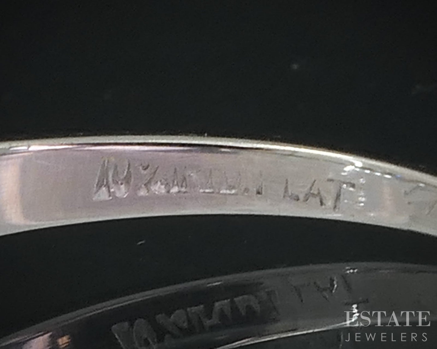 Vintage Platinum Oval Natural Blue Sapphire & Diamond Engagement Ring i18584