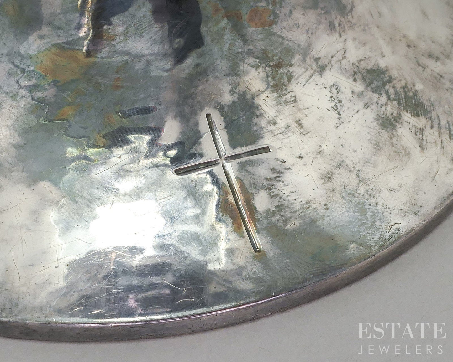 Antique Sterling Silver Gilles Beaugrand Celtic Knot Chalice 864g i18588