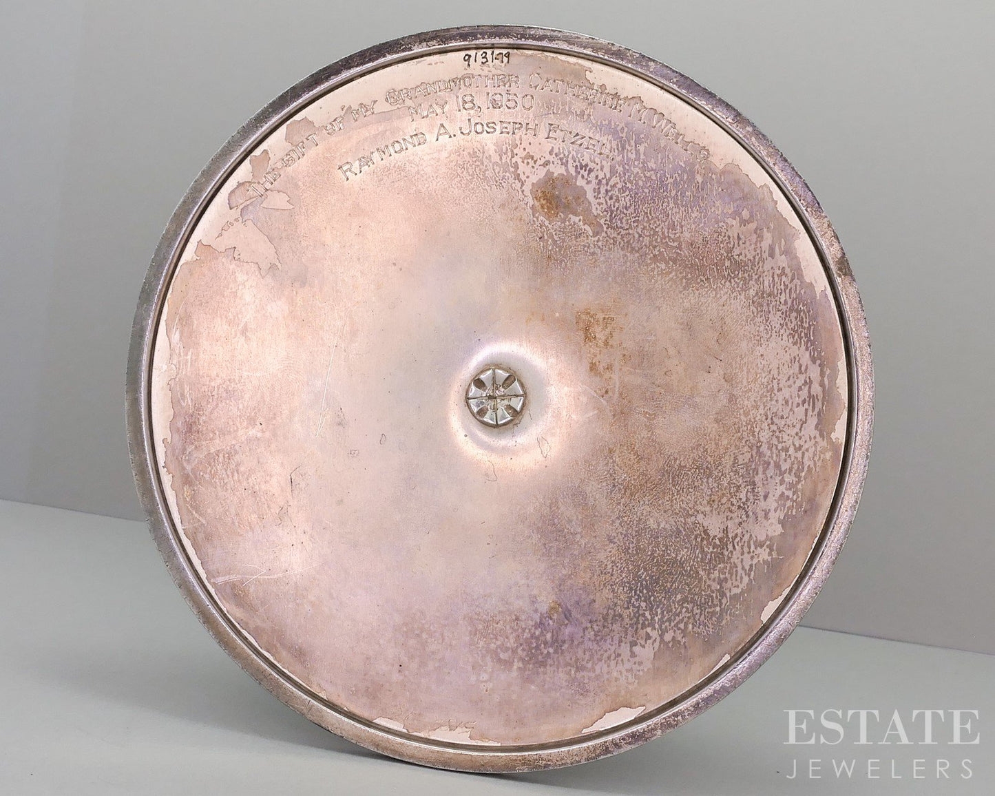 Antique Sterling Silver Gilles Beaugrand Celtic Knot Chalice 864g i18588