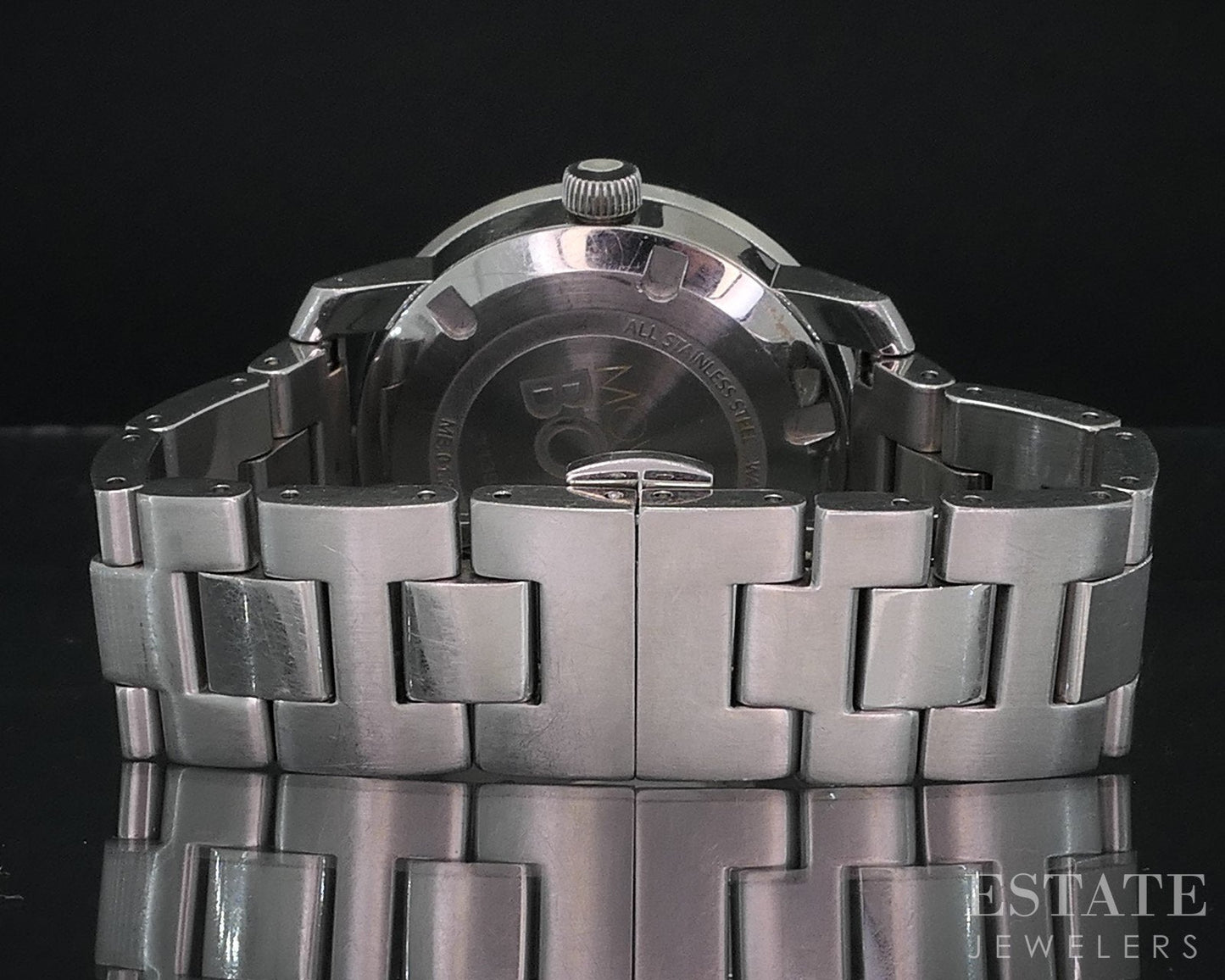 Movado Bold Stainless MB.01.3.14.6037 Rose Dial Ladies Watch i18571