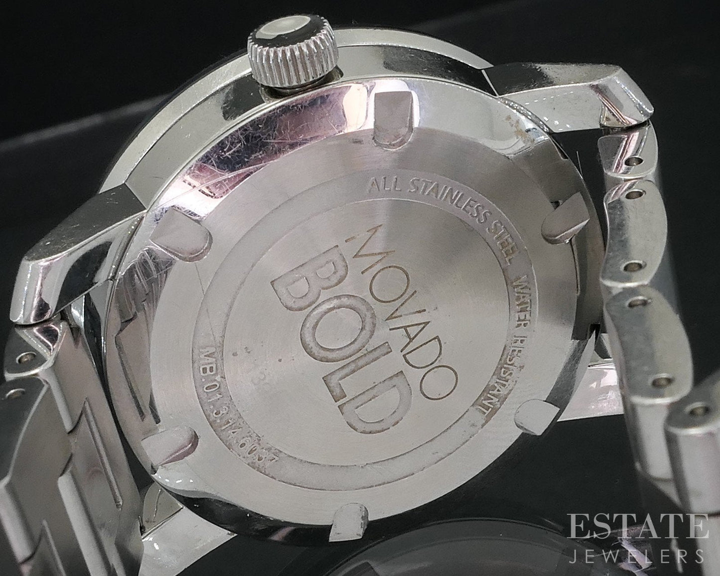 Movado Bold Stainless MB.01.3.14.6037 Rose Dial Ladies Watch i18571