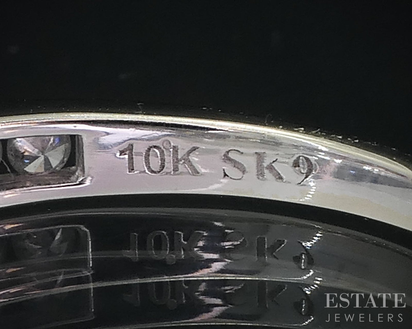 10k White Gold Natural .35ctw Diamond Ladies Wedding Band 2.2g p78258b