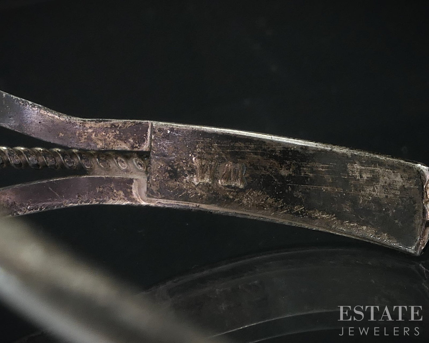 Vintage Sterling Natural Turquoise Navajo Willie Mariano Cuff Bracelet i18720