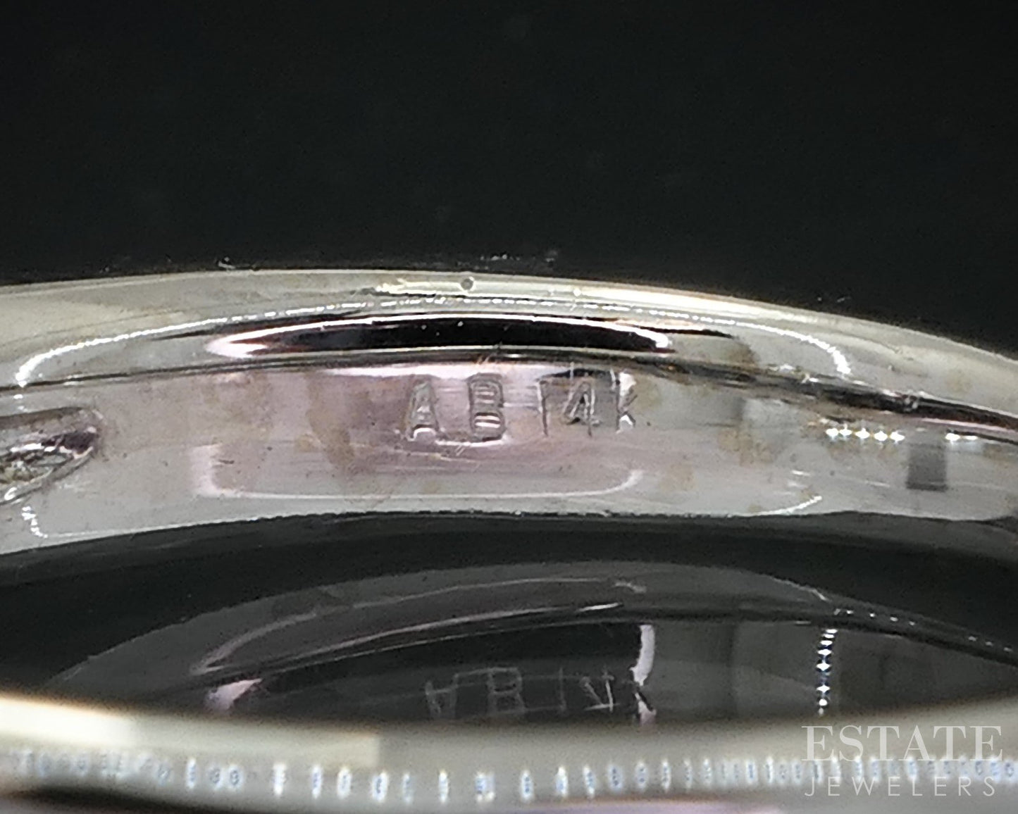 14k White Gold Lucere Natural 1.00ctw Diamond Engagement Ring 5.1g i18824