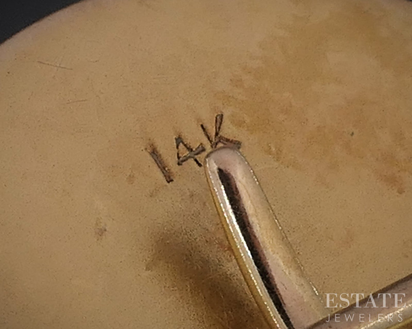 Antique Art Nouveau 14k Yellow Gold Hermes Greek Watch Pin 4.7g i18829