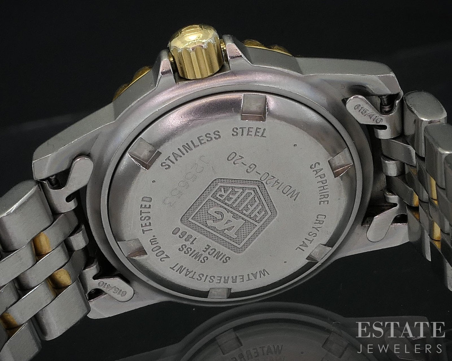 Vintage Tag Heuer Professional Two Tone WD1420 Bracelet Ladies Watch i18611