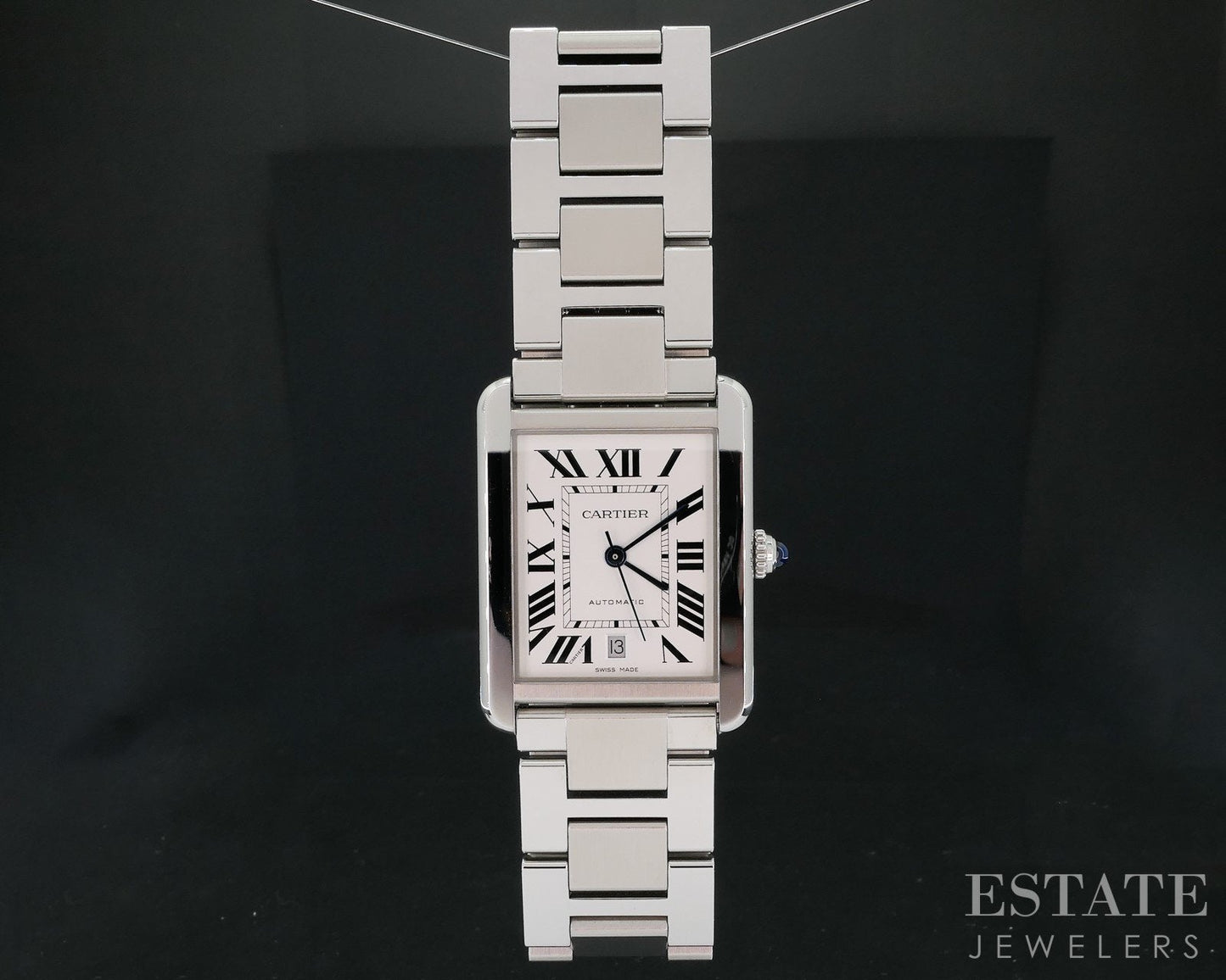 Cartier Tank Solo XL W5200028 Automatic Stainless Bracelet Mens Watch i18612
