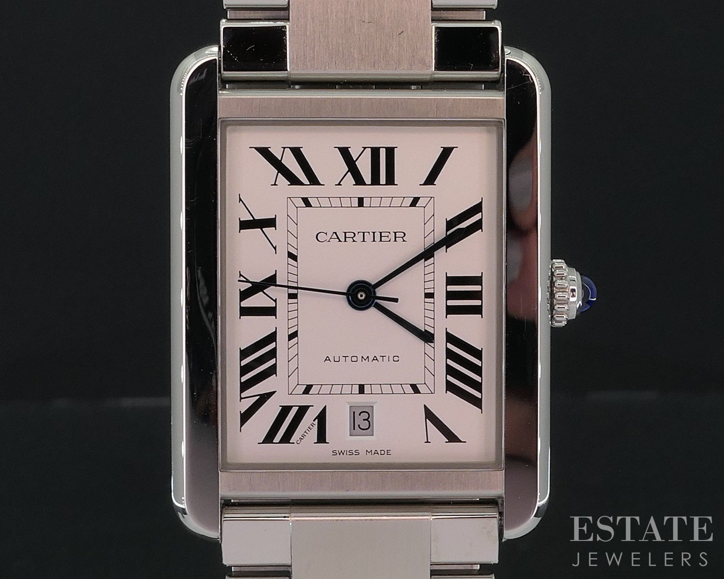 Cartier Tank Solo XL W5200028 Automatic Stainless Bracelet Mens Watch i18612