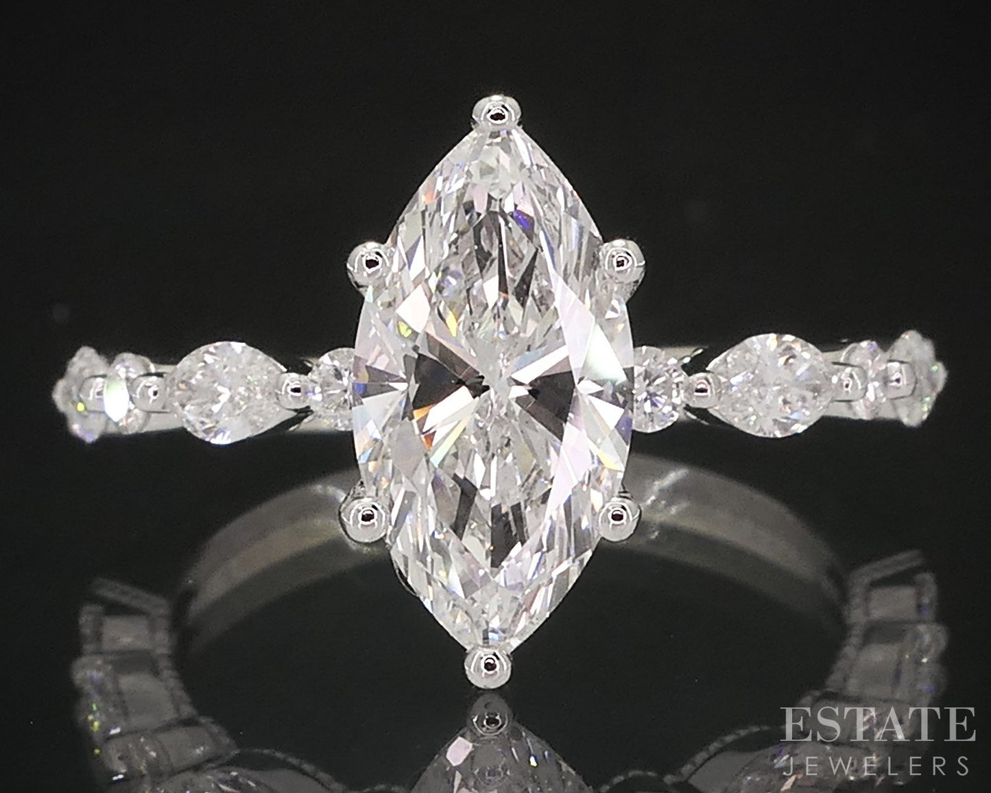 14k White Gold Neil Lane GSI Lab Created 1.52ct Diamond Engagement Ring i18928