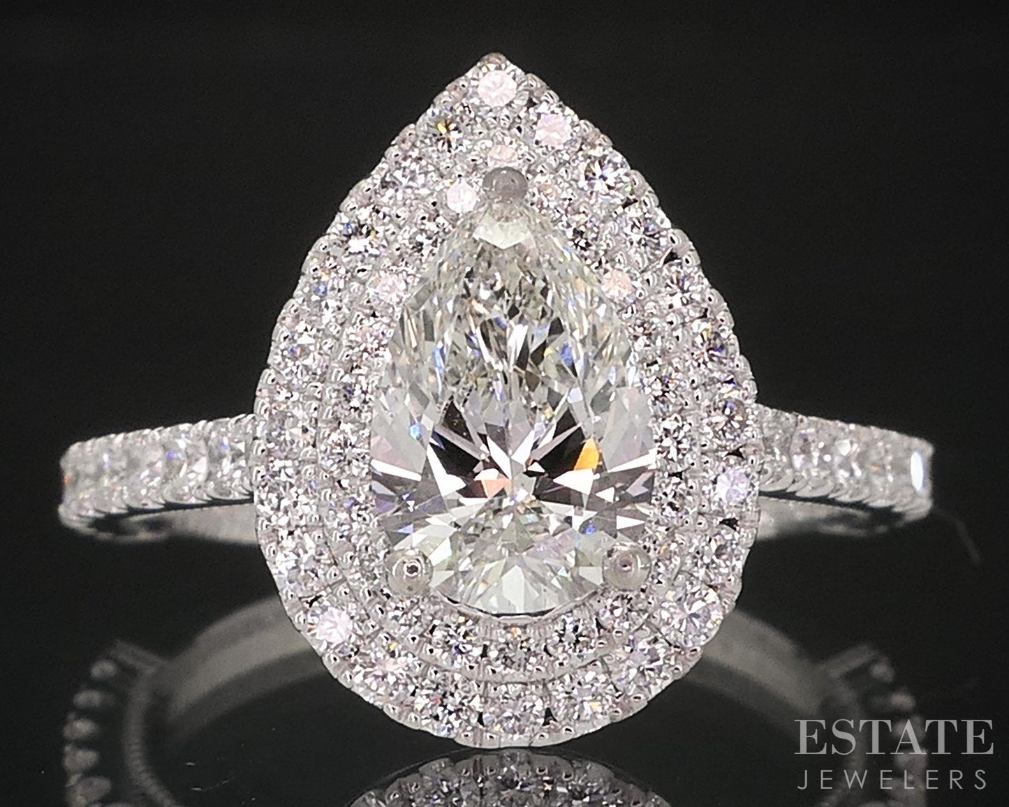 14k White Gold Neil Lane IGI Lab Created 1.69ctw Diamond Engagement Ring i18927