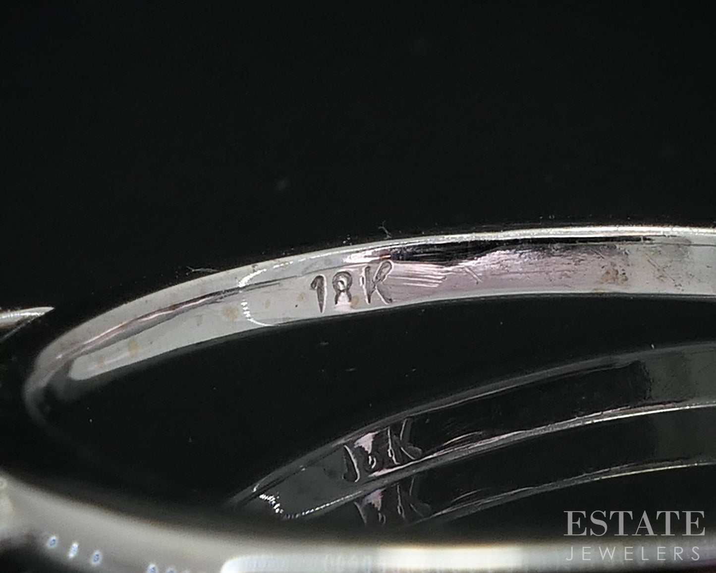 18k White Gold GIA Round Natural 1.01ct Diamond Celtic Solitaire Ring 3g i18955