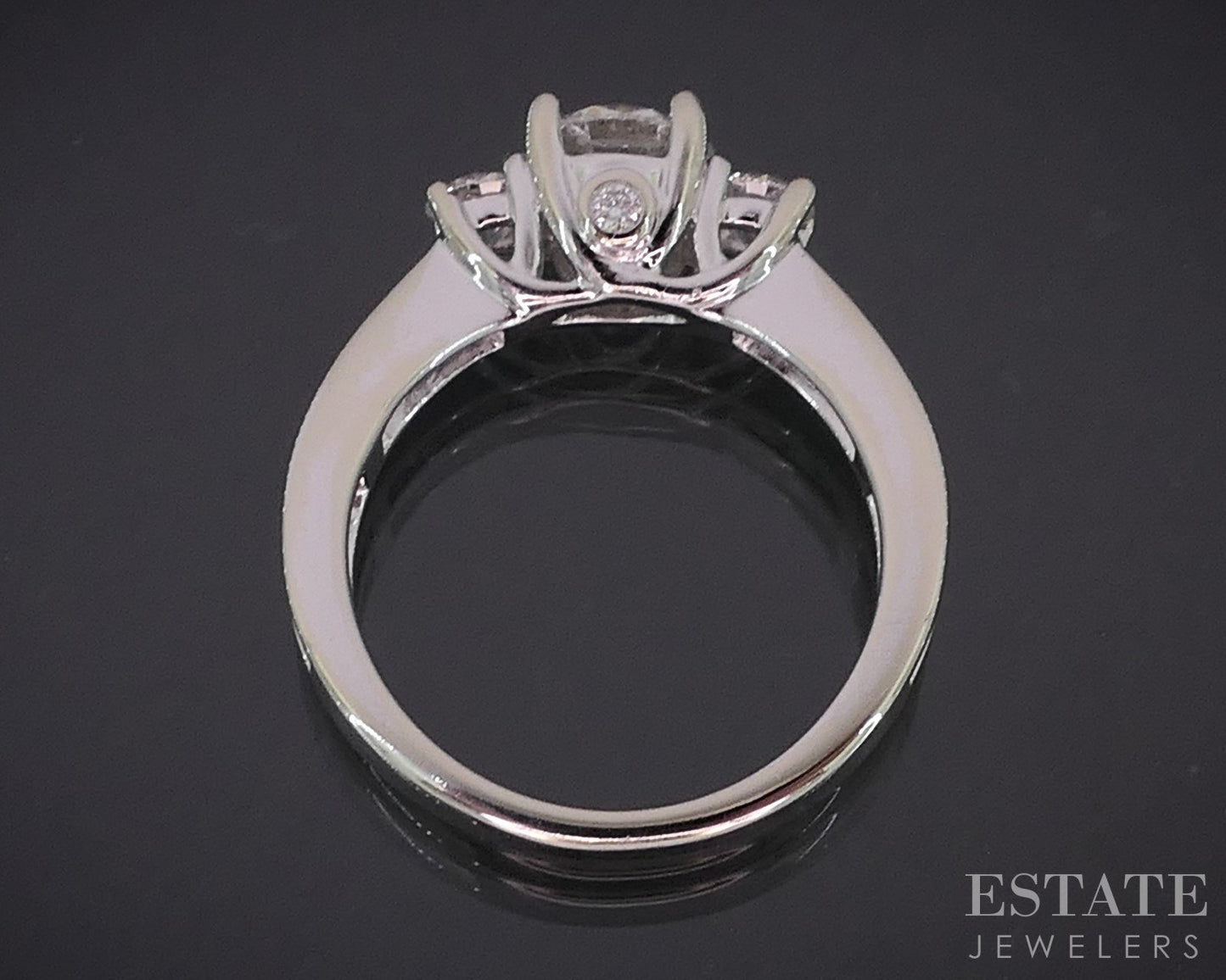 14k White Gold GIA Round Natural 1.89ctw Diamond Engagement Ring 4.7g i18997