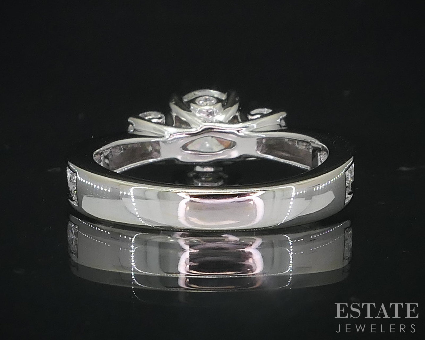 14k White Gold GIA Round Natural 1.89ctw Diamond Engagement Ring 4.7g i18997