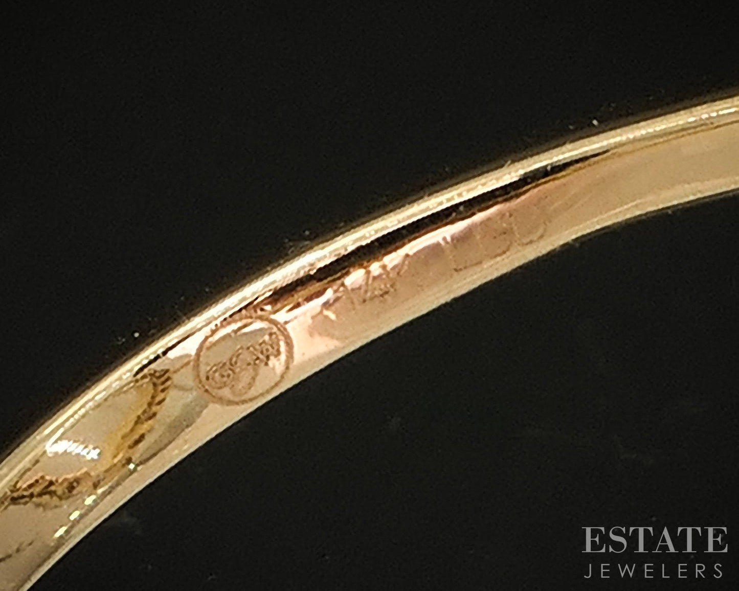 14k Yellow Gold Lab Created .26ctw Diamond Open Marquise Ladies Ring 2.1g i18894