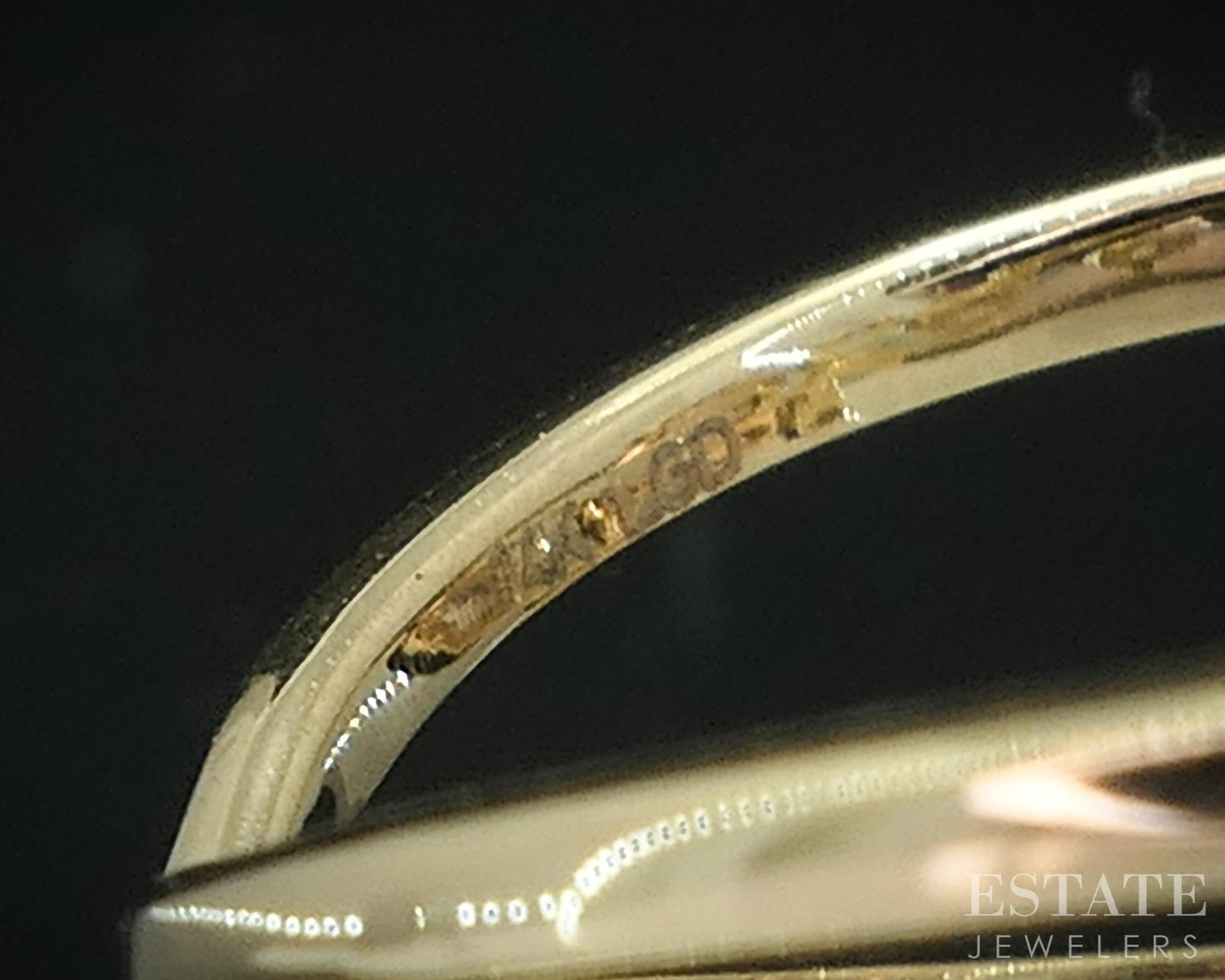 14k Yellow Gold Lab Created .49ctw Diamond Celestial Ladies Band Ring 2g i18914