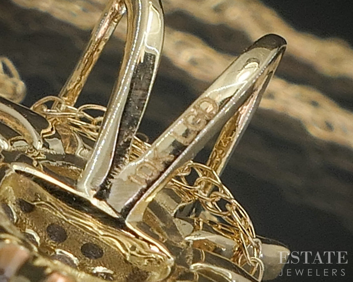 14k Yellow Gold Lab Created Diamond Sunshine Ladies Necklace 0.8g 18"L i18896