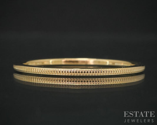 10k Yellow Gold Milgrain Ladies Stack Band 0.9g i19068