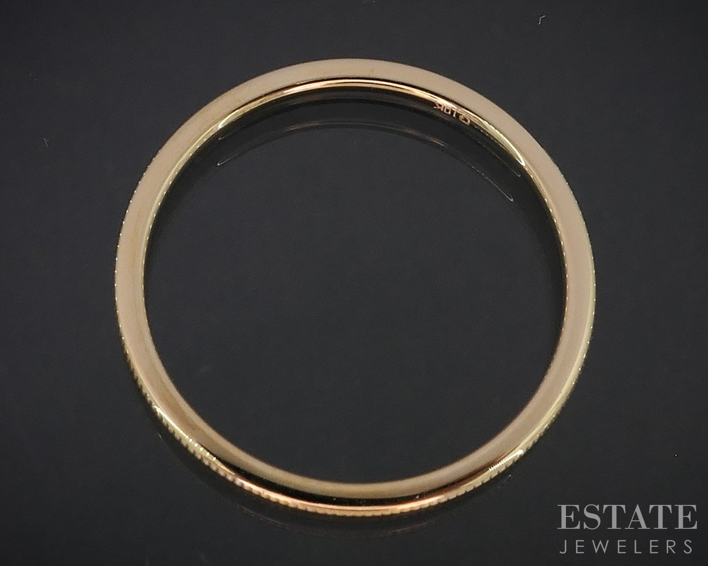 10k Yellow Gold Milgrain Ladies Stack Band 0.9g i19068