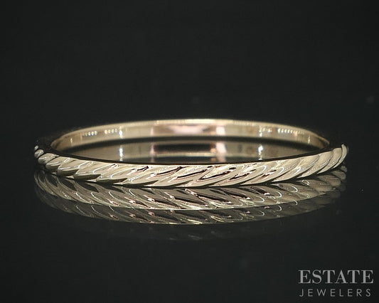 10k Yellow Gold Twisted Ladies Stack Band 0.8g i19061