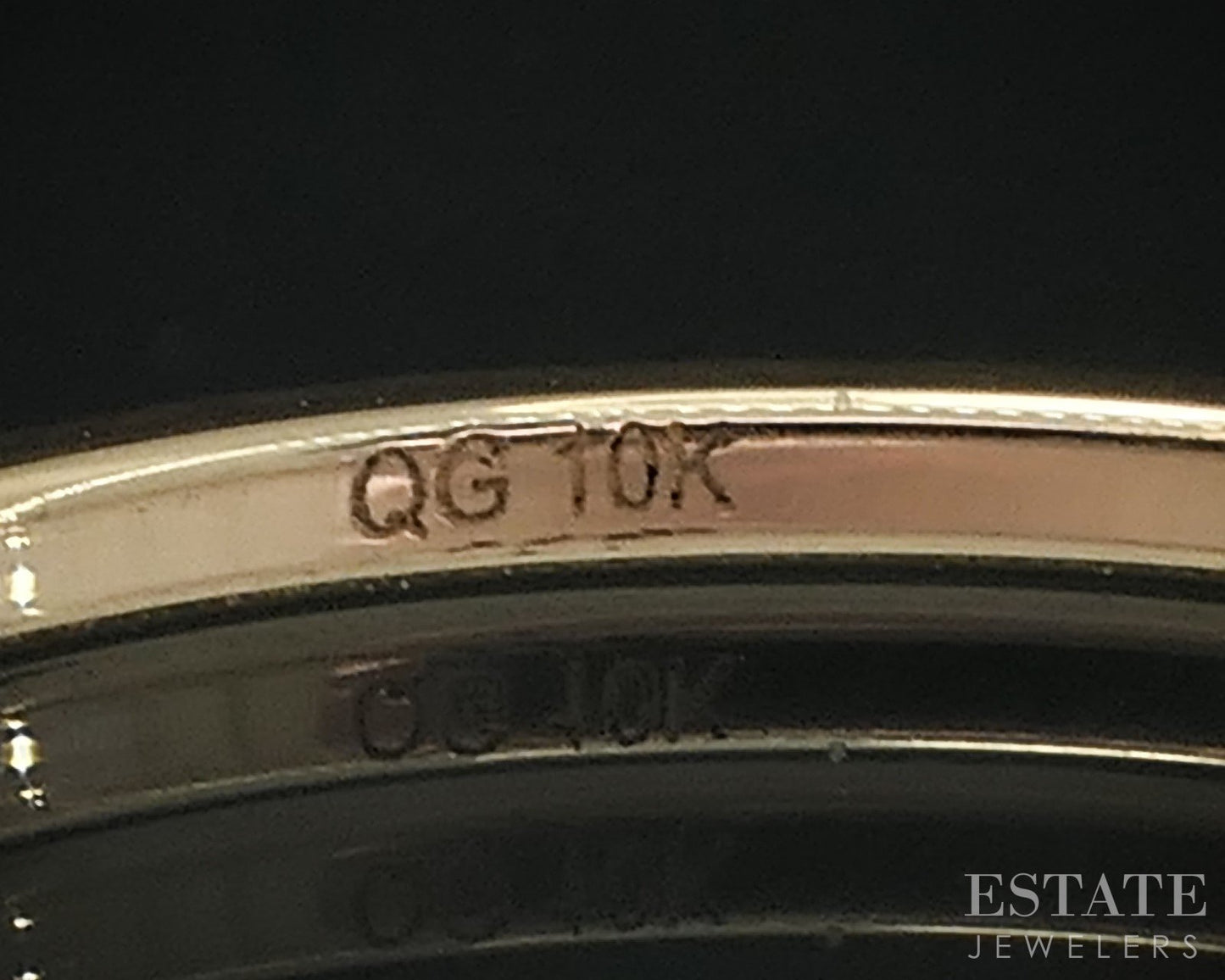 10k Yellow Gold Twisted Ladies Stack Band 0.8g i19061