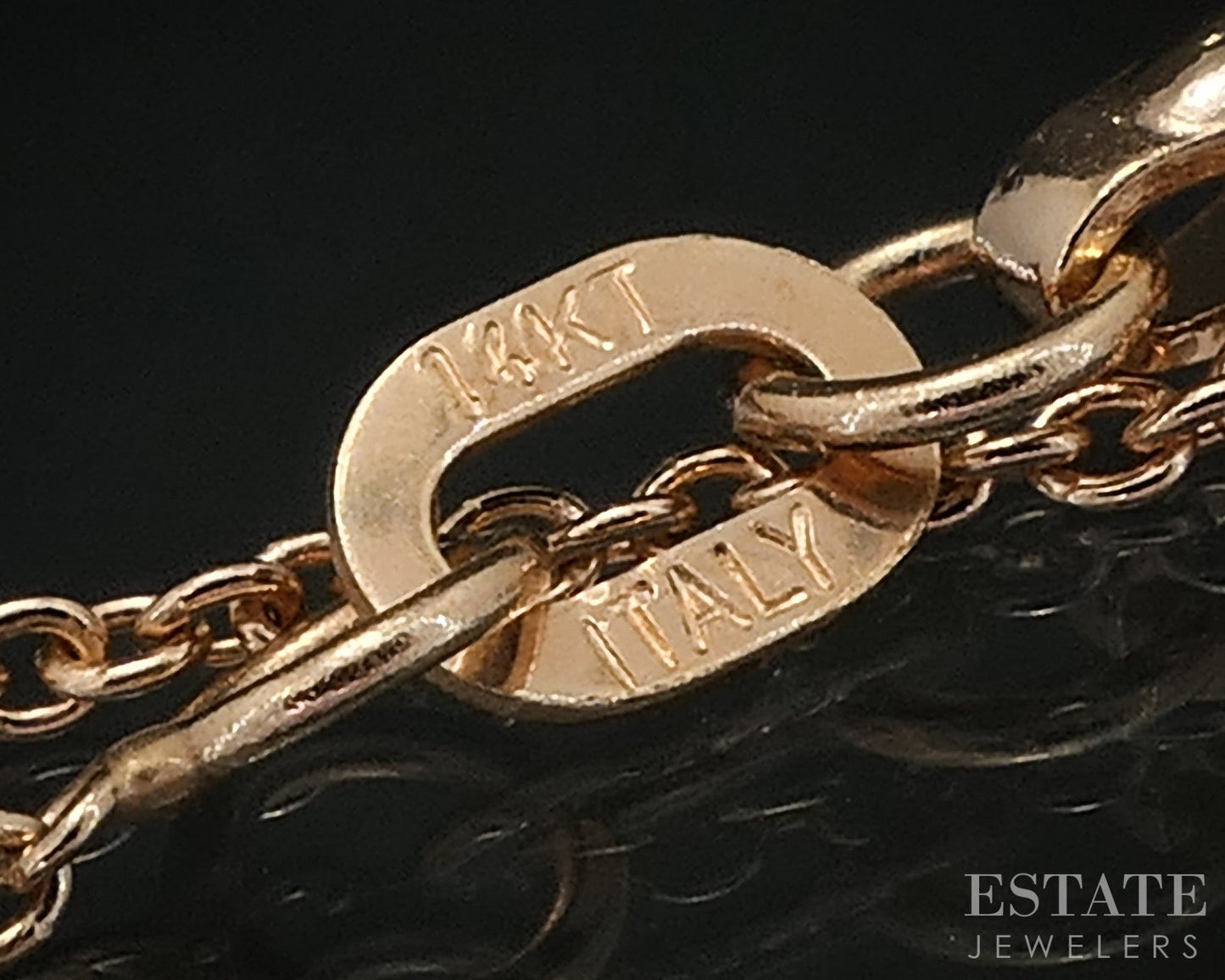 14k Rose Gold 1.2mm Cable Chain Link Ladies Necklace 2.1g 18"L i19070