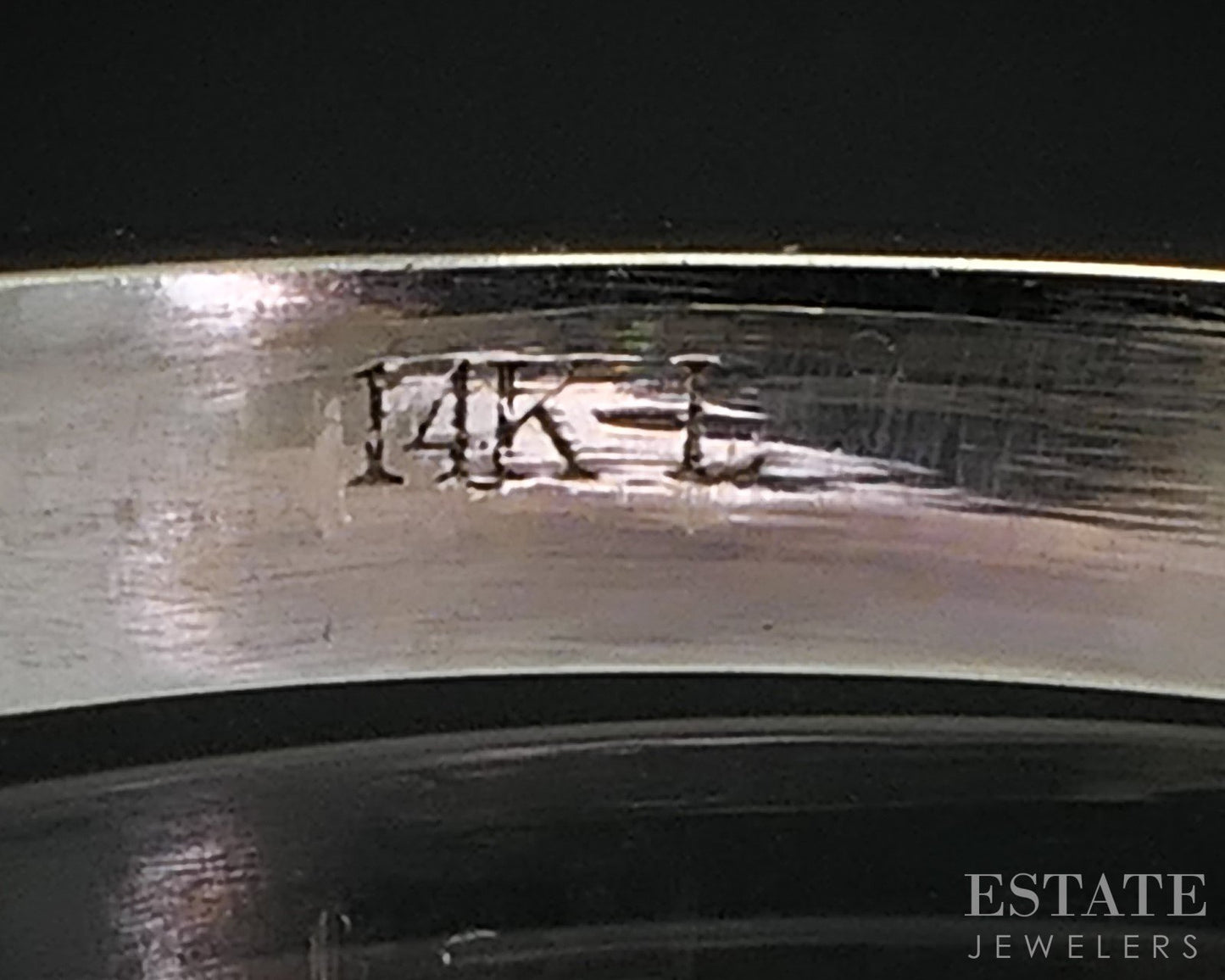 14k White Gold Natural .25ctw Diamond Ladies Wedding Band 2.3g i19041b