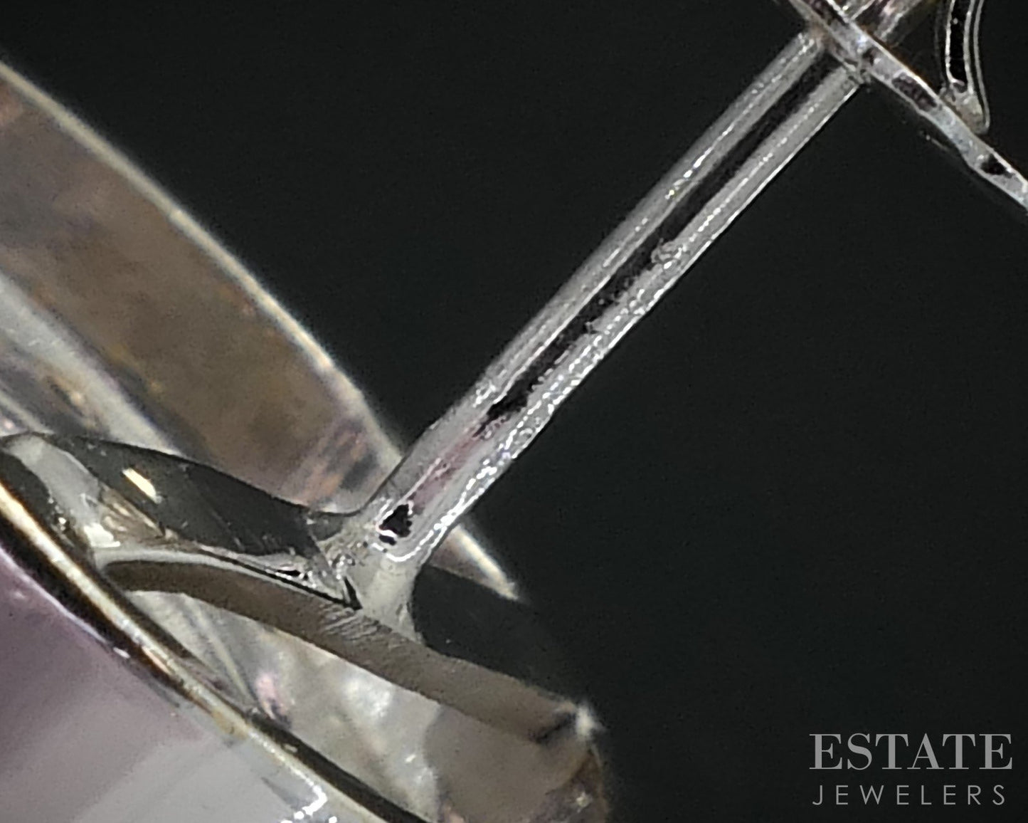 14k White Gold Natural .40ctw Diamond Cluster Button Stud Earrings 5.5g i19018b