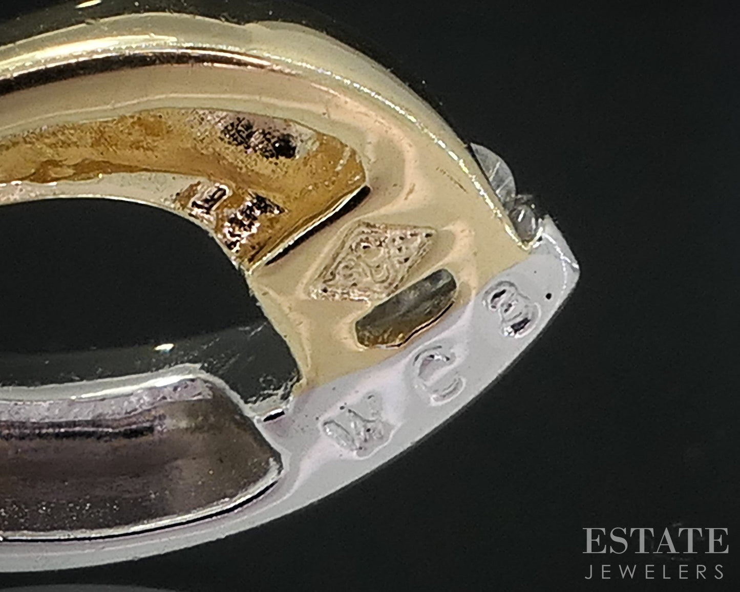 14k Yellow & White Gold Natural .10ctw Diamond Drop Earrings 2.9g i19023b