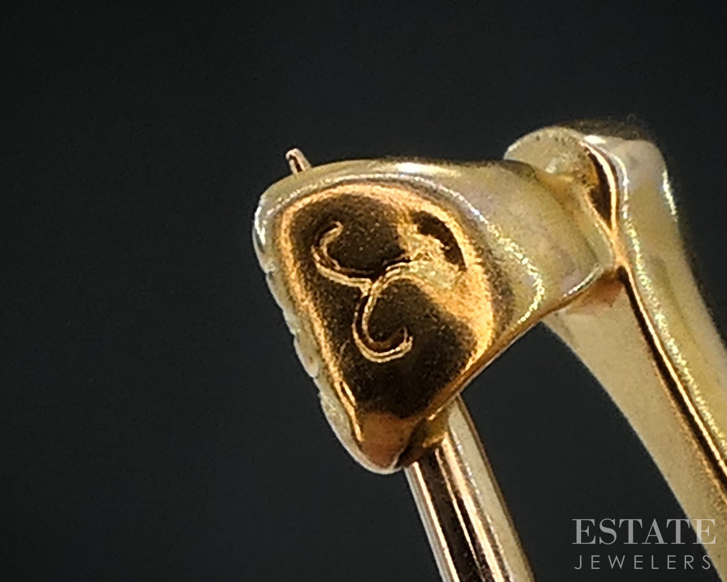 Antique Victorian 14k Yellow Gold Amethyst Lingerie Bar Pin Brooch 2.8g i19093