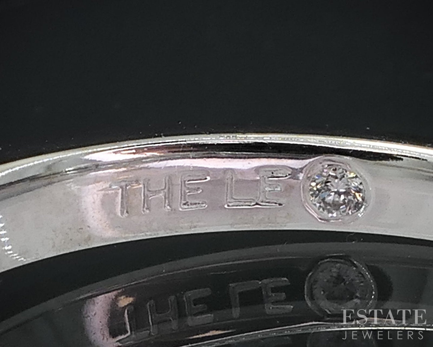14k & Platinum Princess LEO GSI Natural .47ct Diamond Solitaire Ring 4.4g i19080