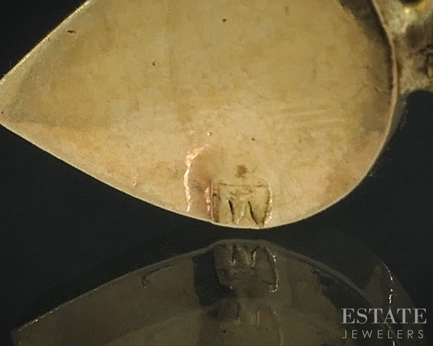 Vintage Egyptian 18k Yellow Gold Turquoise Dangle Ladies Earrings 3.6g i19076