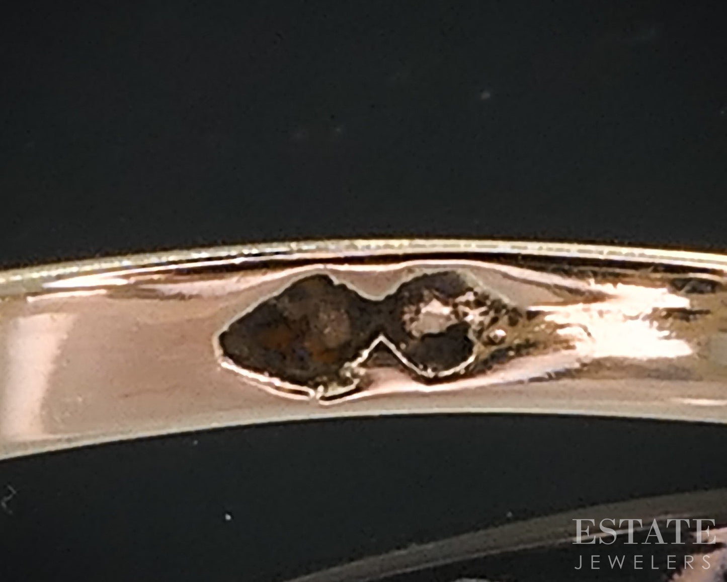 Antique Victorian 10k Yellow Gold Natural Turquoise Ladies Band Ring 2.0g i19081