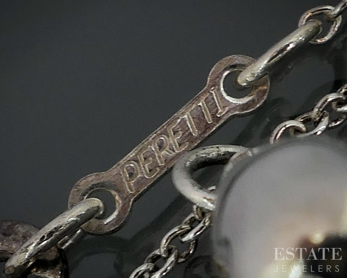 Sterling Silver Tiffany & Co. Elsa Peretti Teardrop Necklace 2.9g 16"L i19082