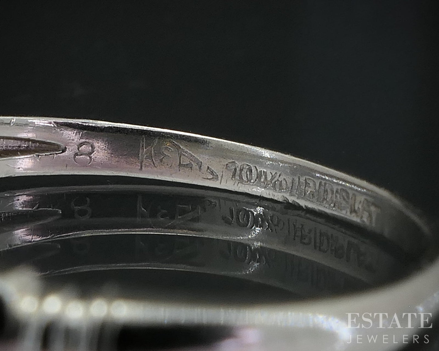 Antique Platinum Single Cut Natural .18ctw Diamond Ladies Wedding Band 2g i19118