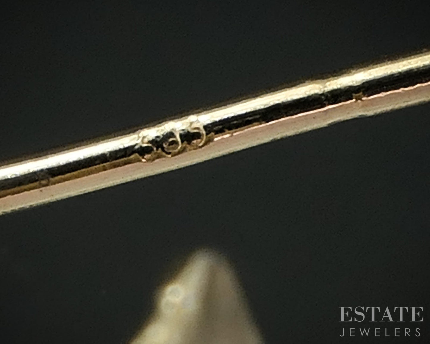 14k Yellow Gold I. Reiss Natural Diamond Hammered Hoop Earrings 5.6g i19108