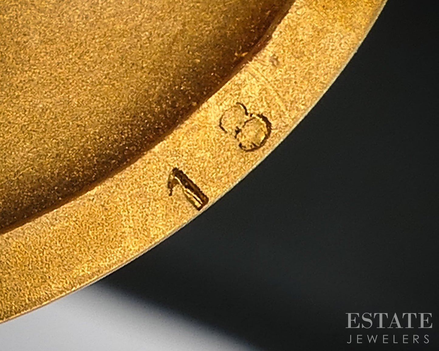 Antique Victorian 18k Yellow Gold Natural Diamond Circle Locket 6.5g i19123