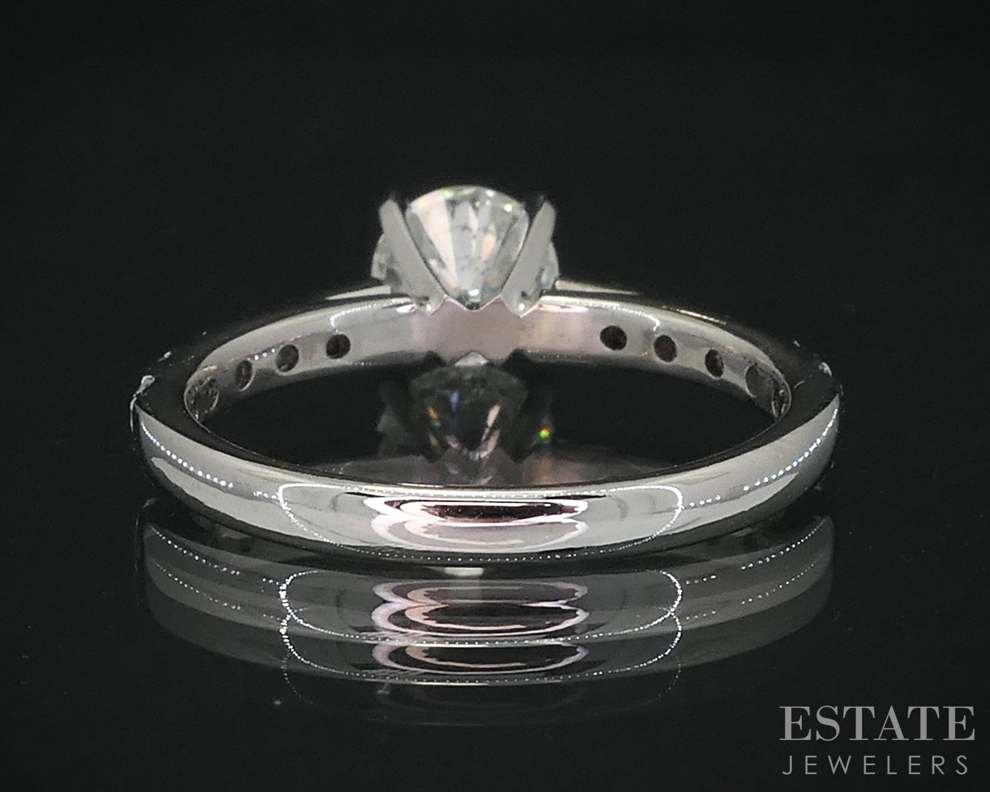 14k White Gold Round GIA Natural 1.71ctw Diamond Engagement Ring 3.9g i19102