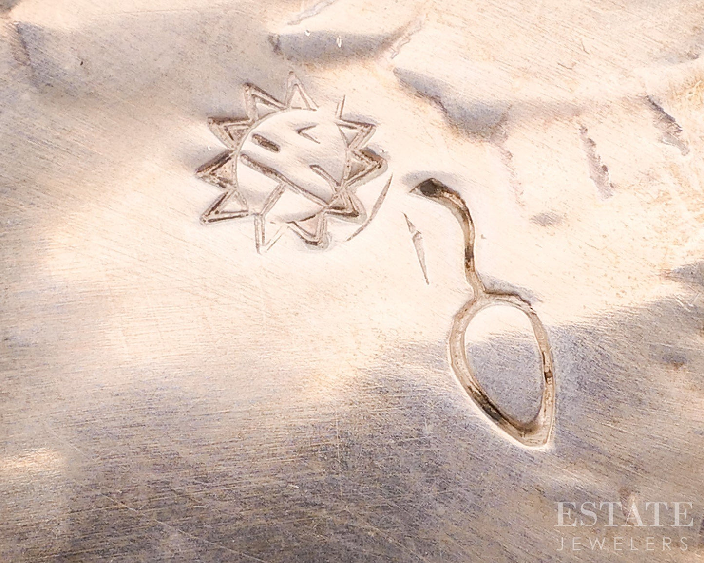 Vintage Sterling Norman Honie Jr. Turquoise Hopi Overlay Belt Buckle 80g i19142